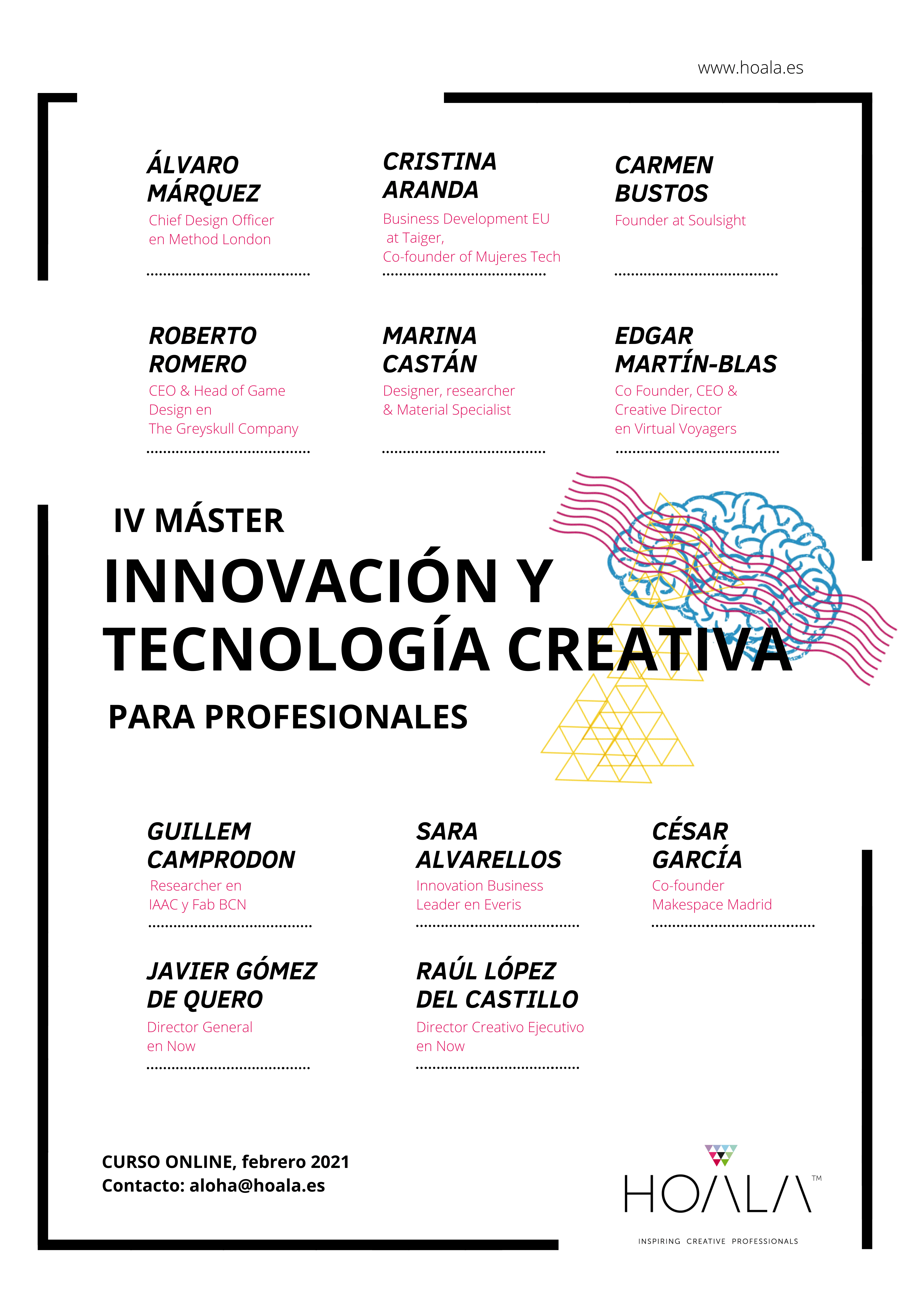 Master en Innovación y Tecnología Creativa